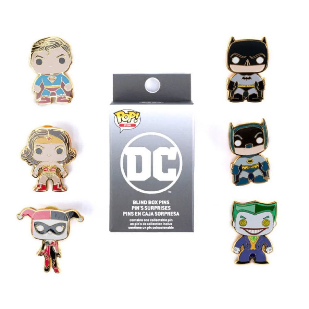 DC Comics Pop! by Loungefly Random Blind Box Enamel Pin - Image 1