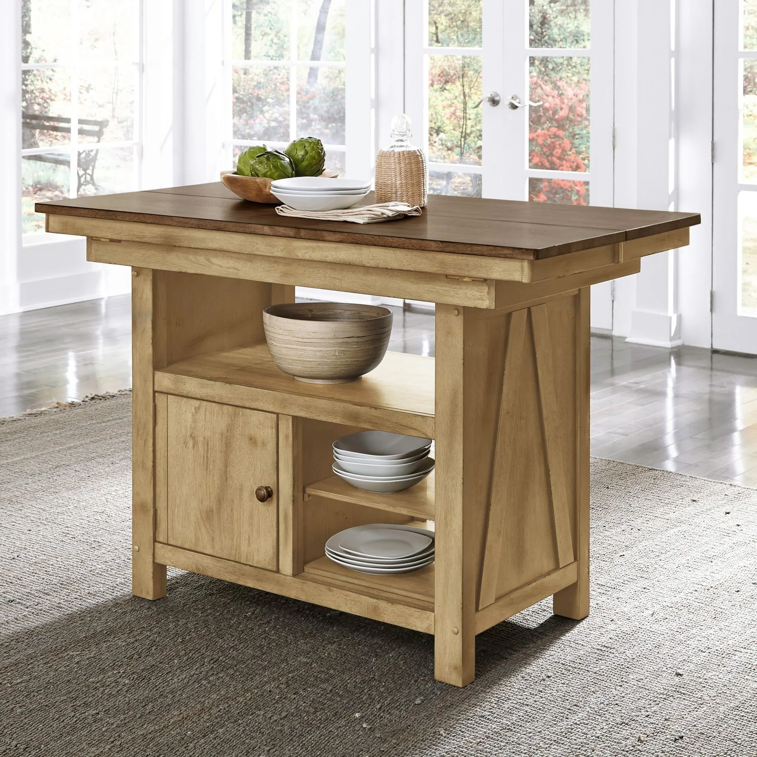 Lindsey Farm - Gathering Table Set - Natural & Brown - Image 2