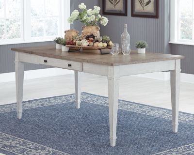 Skempton - RECT DRM Table w/Storage - White - Image 1