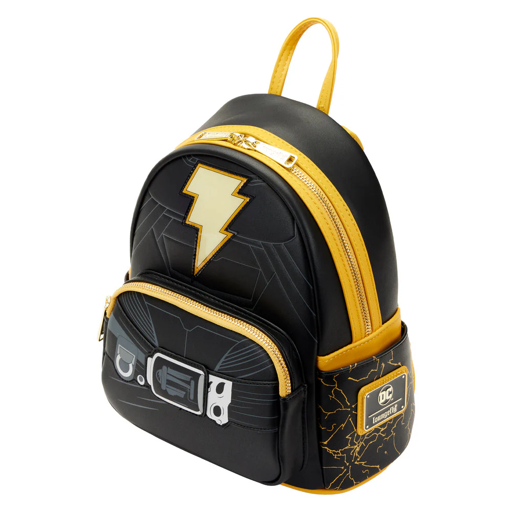Loungefly DC Black Adam Light Up Double Strap Shoulder Bag Mini Backpack - Image 3