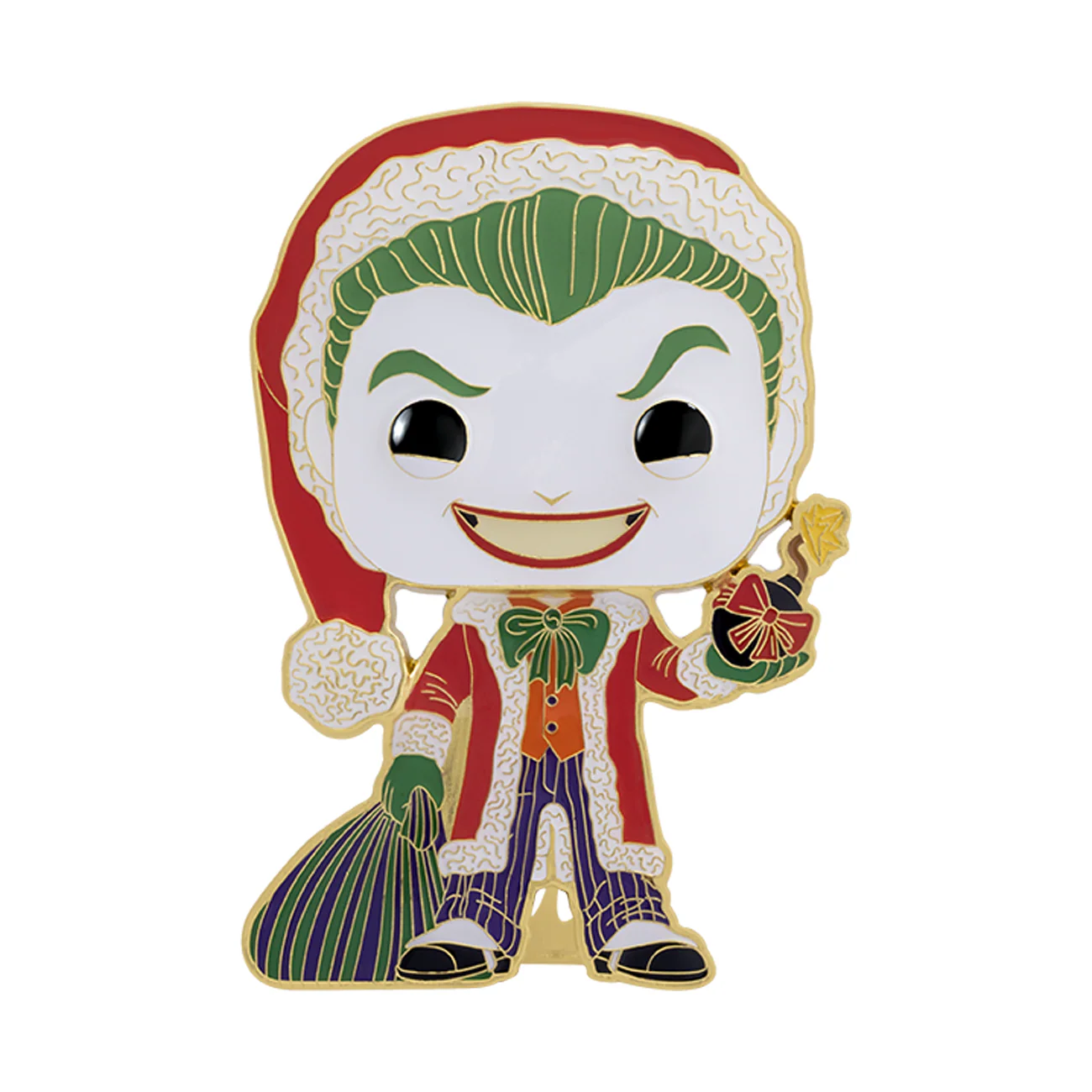 Funko Pop! Pins: DC Super Heroes Holiday - The Joker As Santa - Image 1