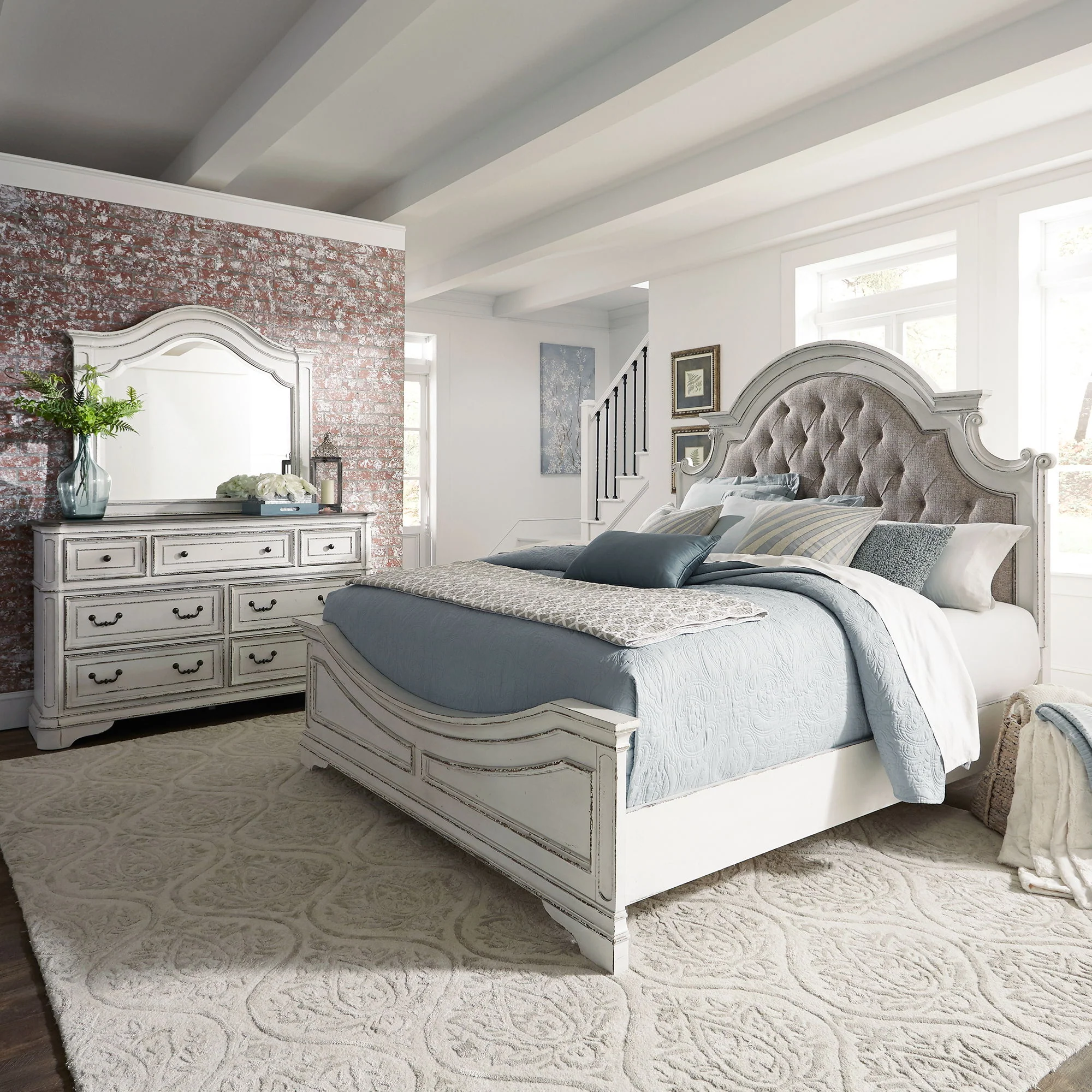 Magnolia Manor - Upholstered Bedroom Set - Image 1
