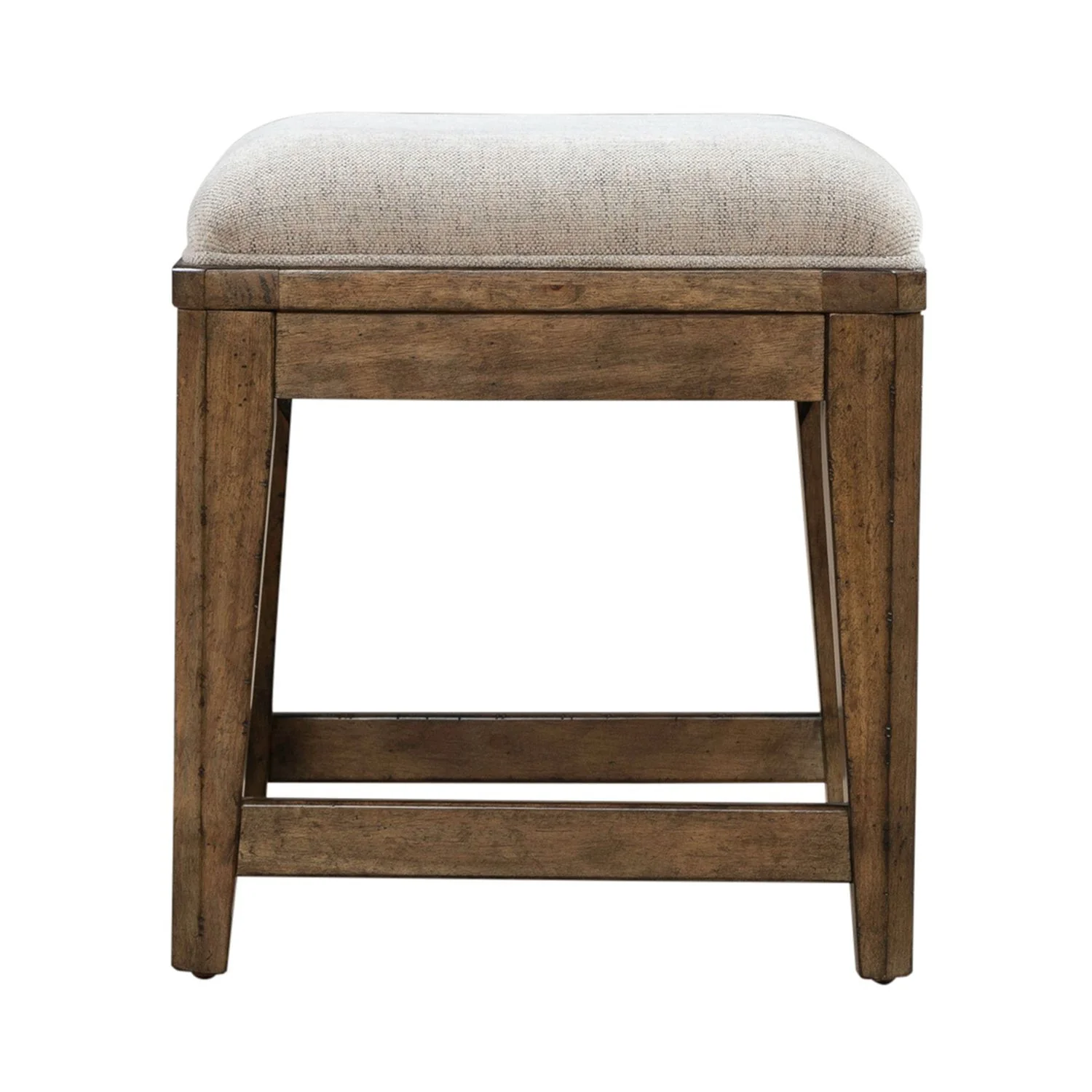 Carolina Park - Upholstered Console Stool - Amber Brown - Image 2