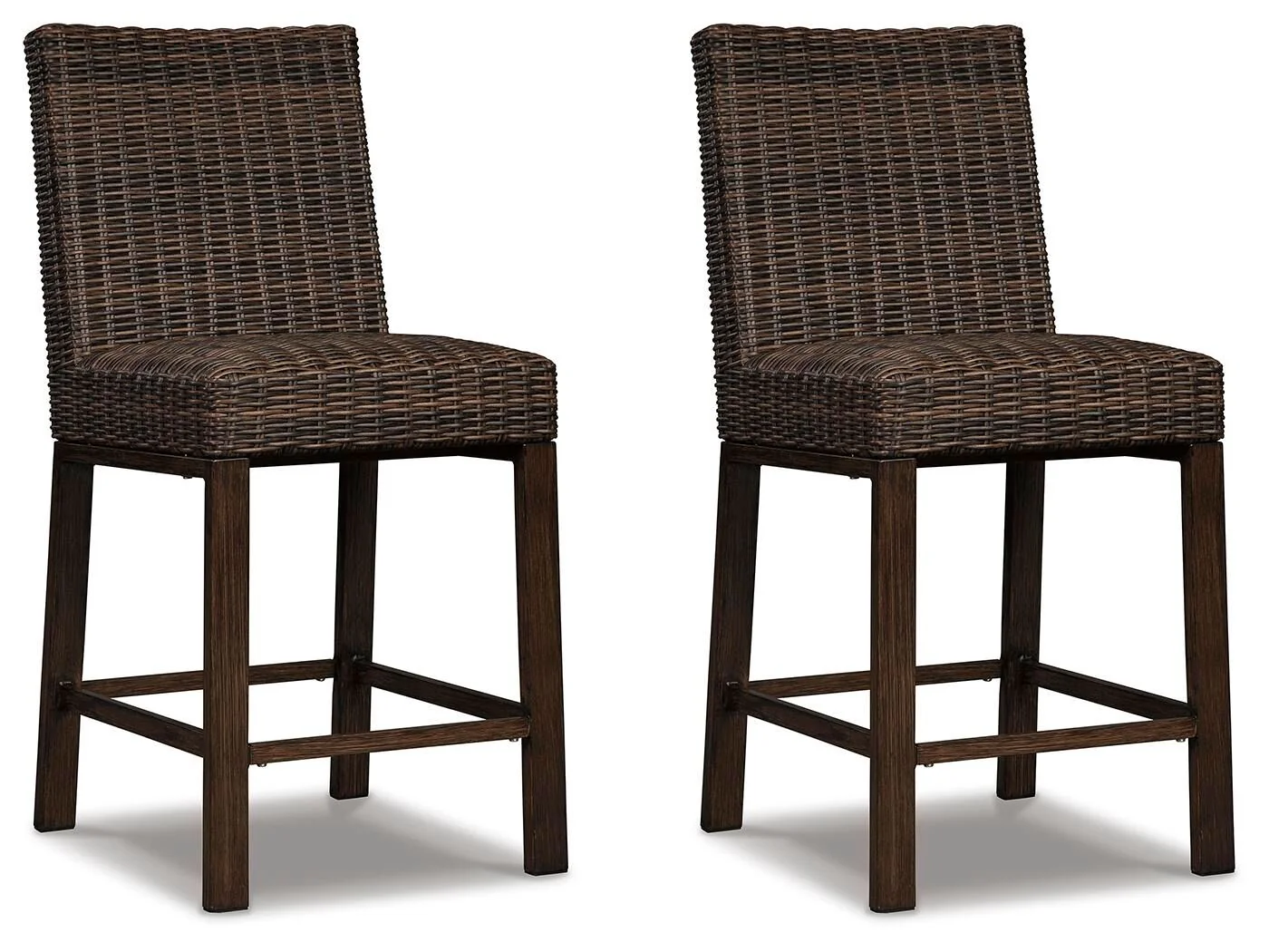 Paradise Trail – Barstool (Set of 2) – Medium Brown