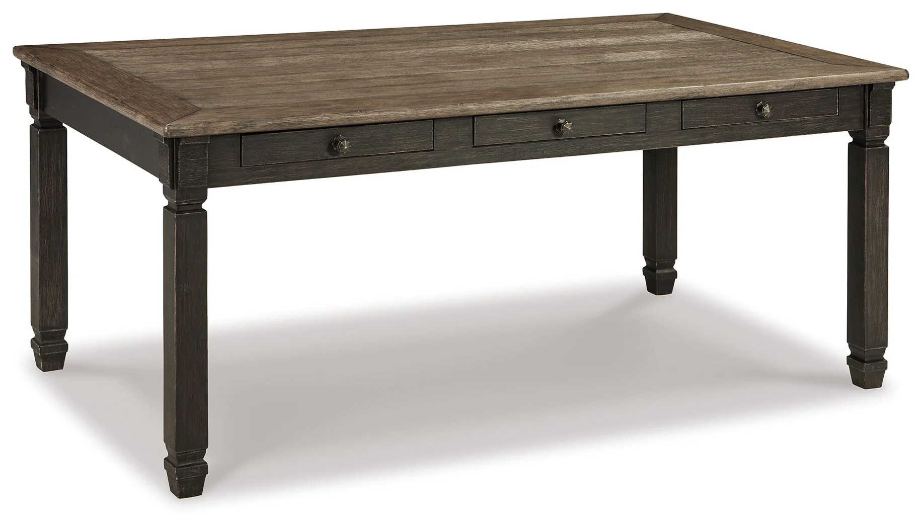 Tyler Creek - Rectangular Dining Room Table - Black / Gray - Image 1