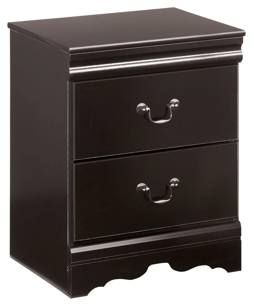Huey Vineyard – Two Drawer Night Stand – Black