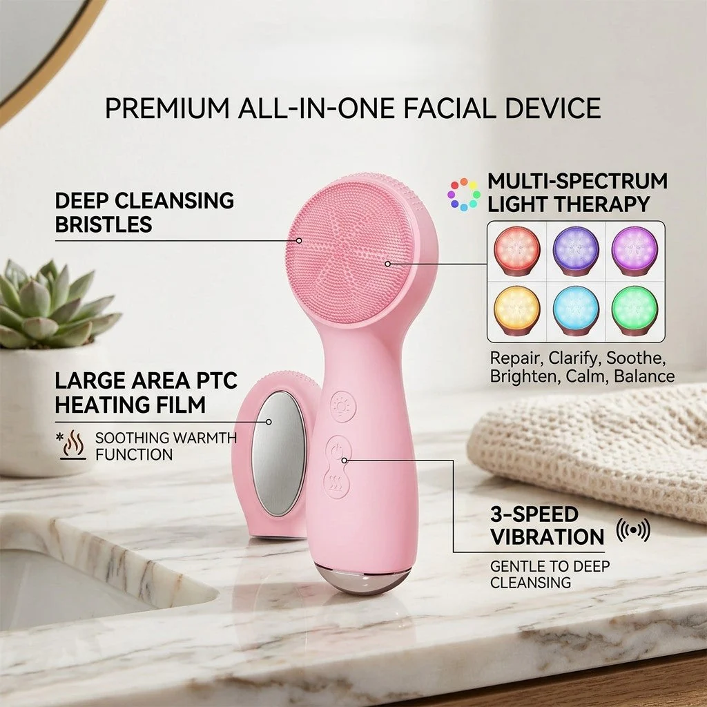 Japanese Colorful Face Cleansing Brush - Image 3