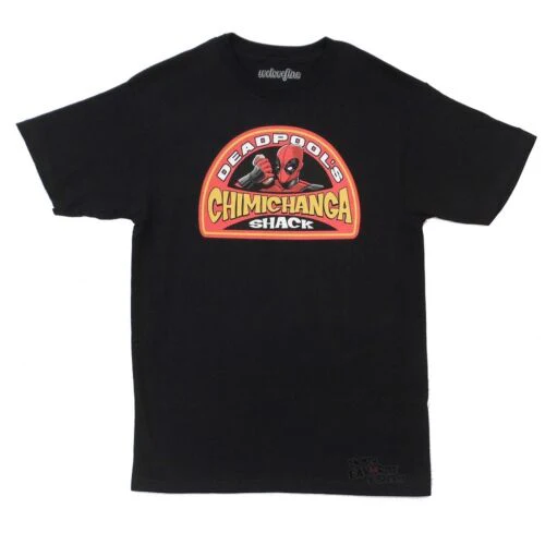 Deadpool Chimichanga Shack Marvel Comics Adult T-Shirt - Image 1