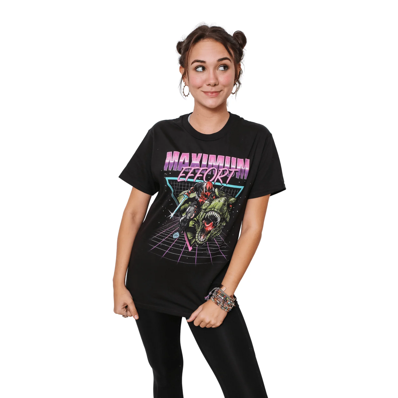 Deadpool Crazy Maximum Effort Marvel Adult T-Shirt - Image 3