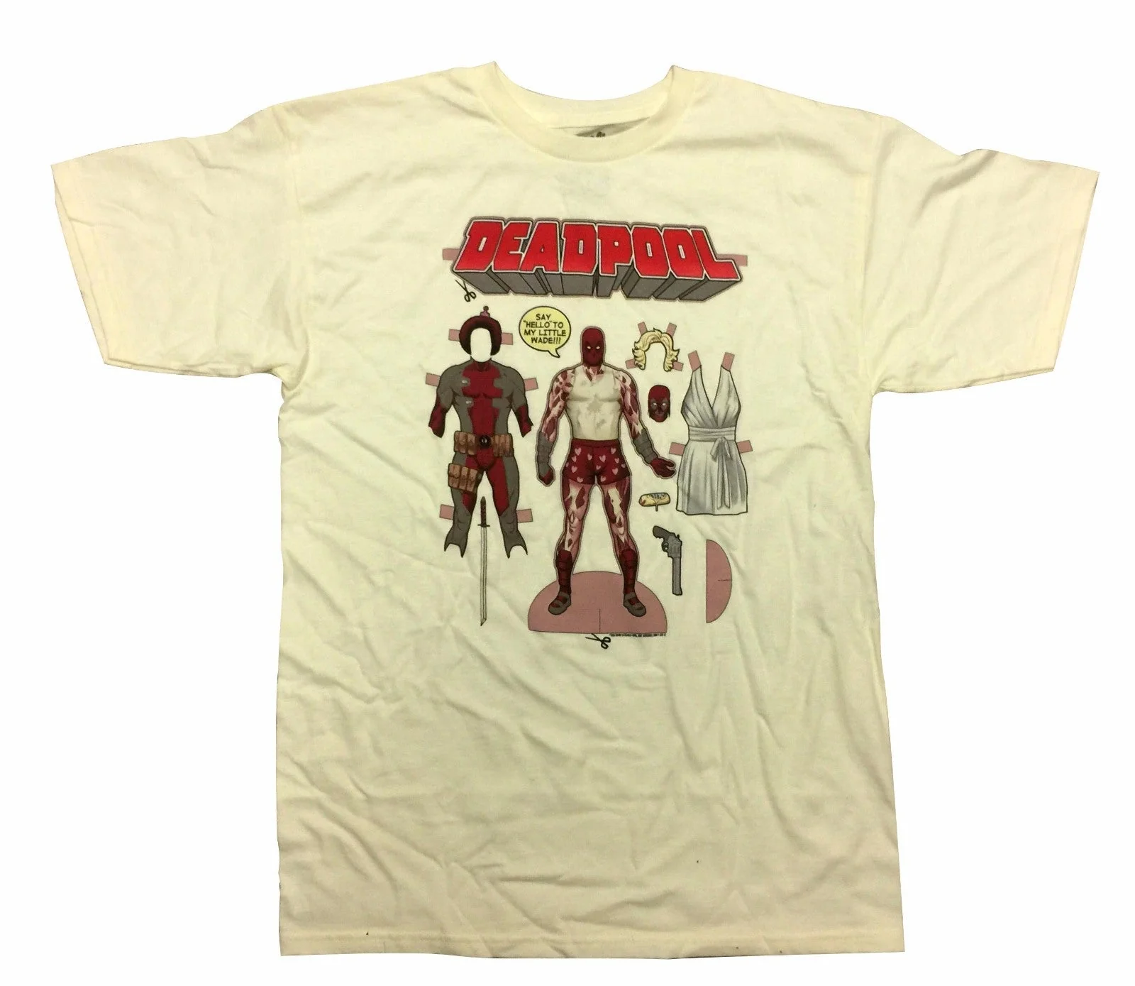Deadpool Dresspool Marvel Comics Adult T-Shirt - Image 1