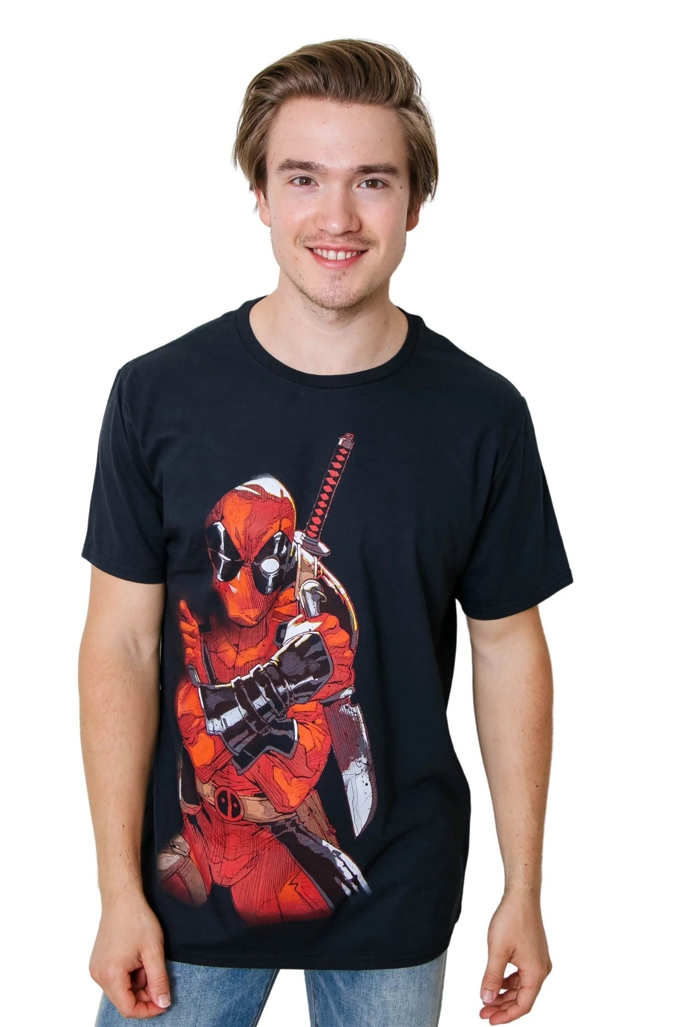 Deadpool Merculese Marvel Comics Licensed Adult T-Shirt - Image 1