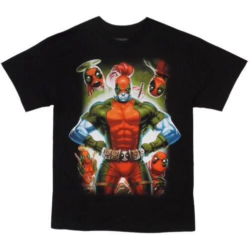 Deadpool Need Satan Marvel Comics Adult T-Shirt - Image 1