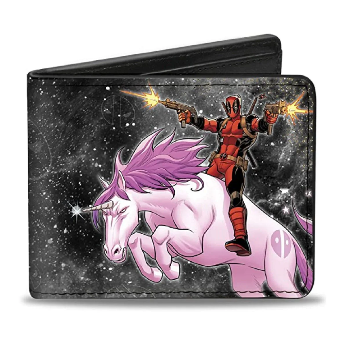 Deadpool Riding Unicorn Marvel Comics Bi-Fold Wallet - Image 1