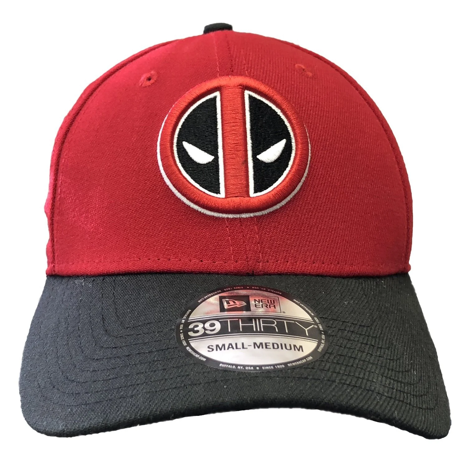 Deadpool Symbol Scarlet & Black 39Thirty Cap Hat – Large/Xlarge