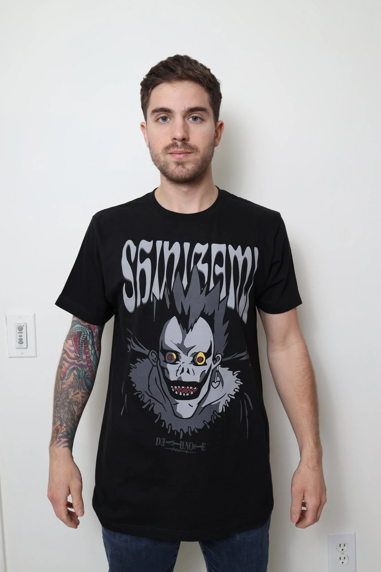 Death Note Tonal Shinigami Ryuk Face Adult T-Shirt - Image 2