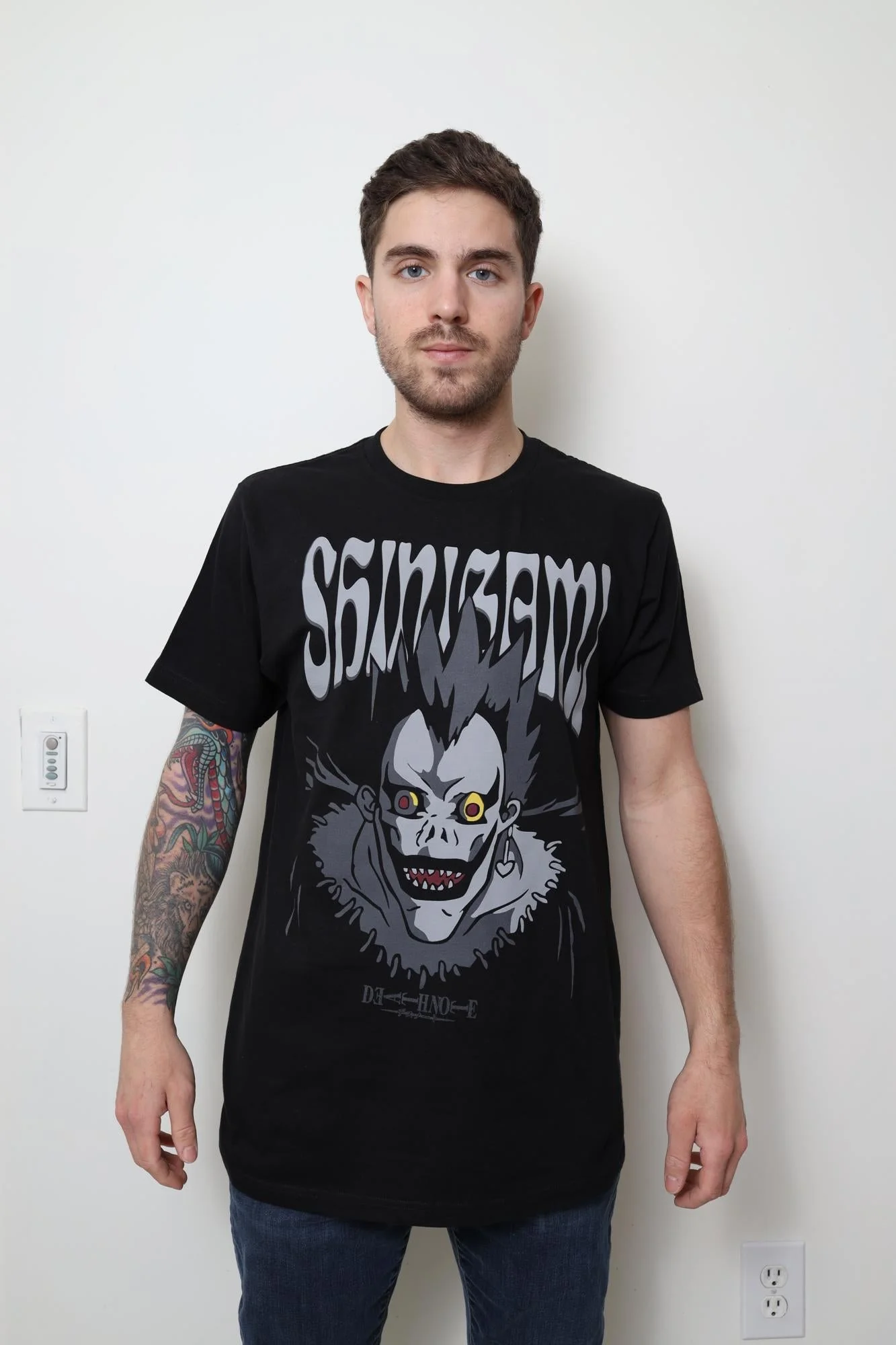 Death Note Tonal Shinigami Ryuk Face Adult T-Shirt - Image 3