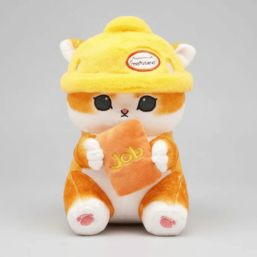 Mofusand Worker Cat Plush 9" - Image 2