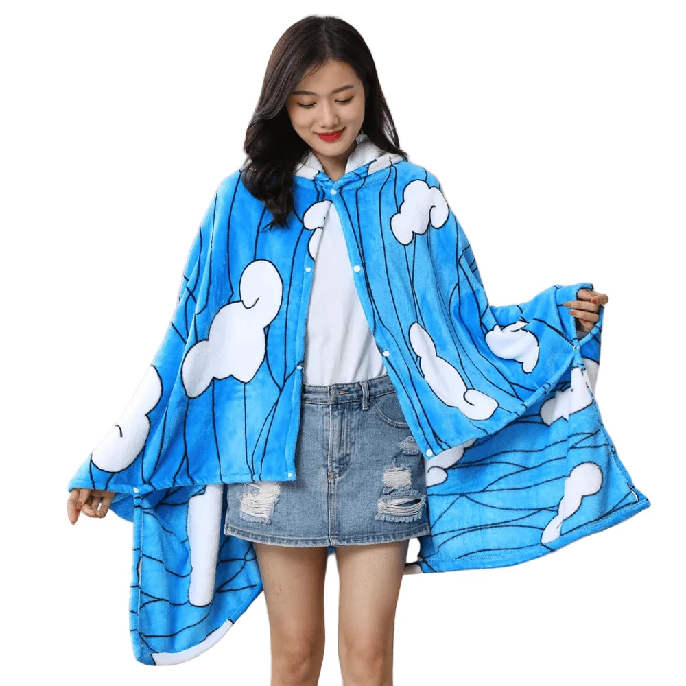 Demon Slayer: Kimetsu no Yaiba – Inosuke Blanket Cosplay Cloak Hooded Cape