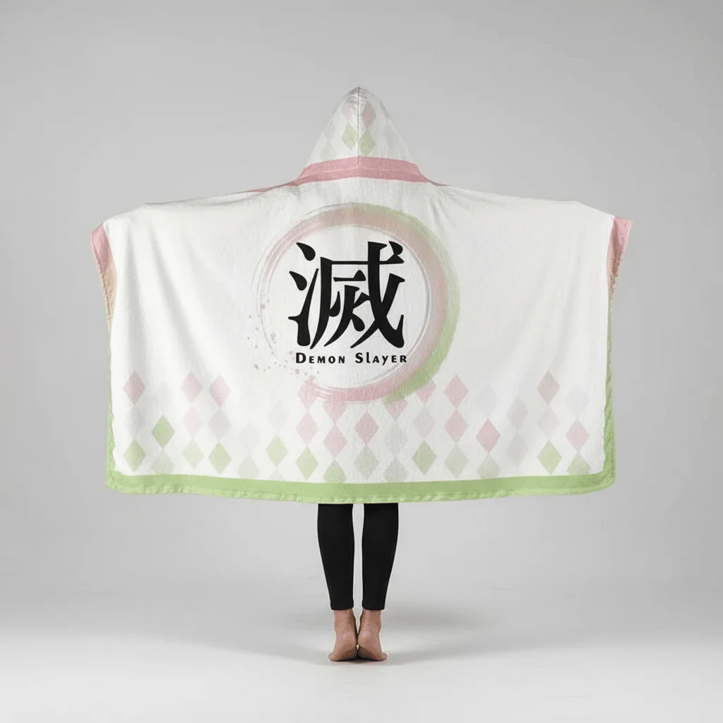 Demon Slayer: Kimetsu no Yaiba - Mitsuri Blanket Cosplay Cloak Hooded Cape - Image 3