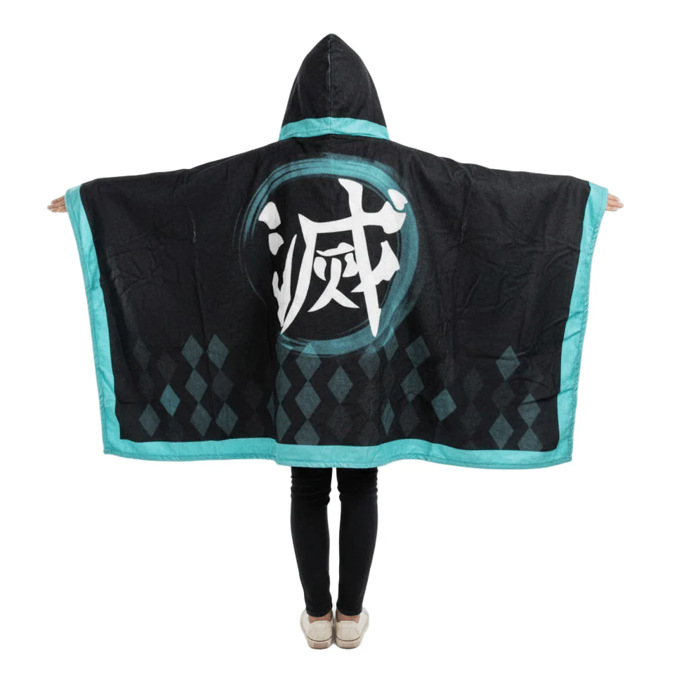Demon Slayer: Kimetsu no Yaiba – Muichiro Tokito Symbol Blanket Cosplay Cloak Hooded Cape