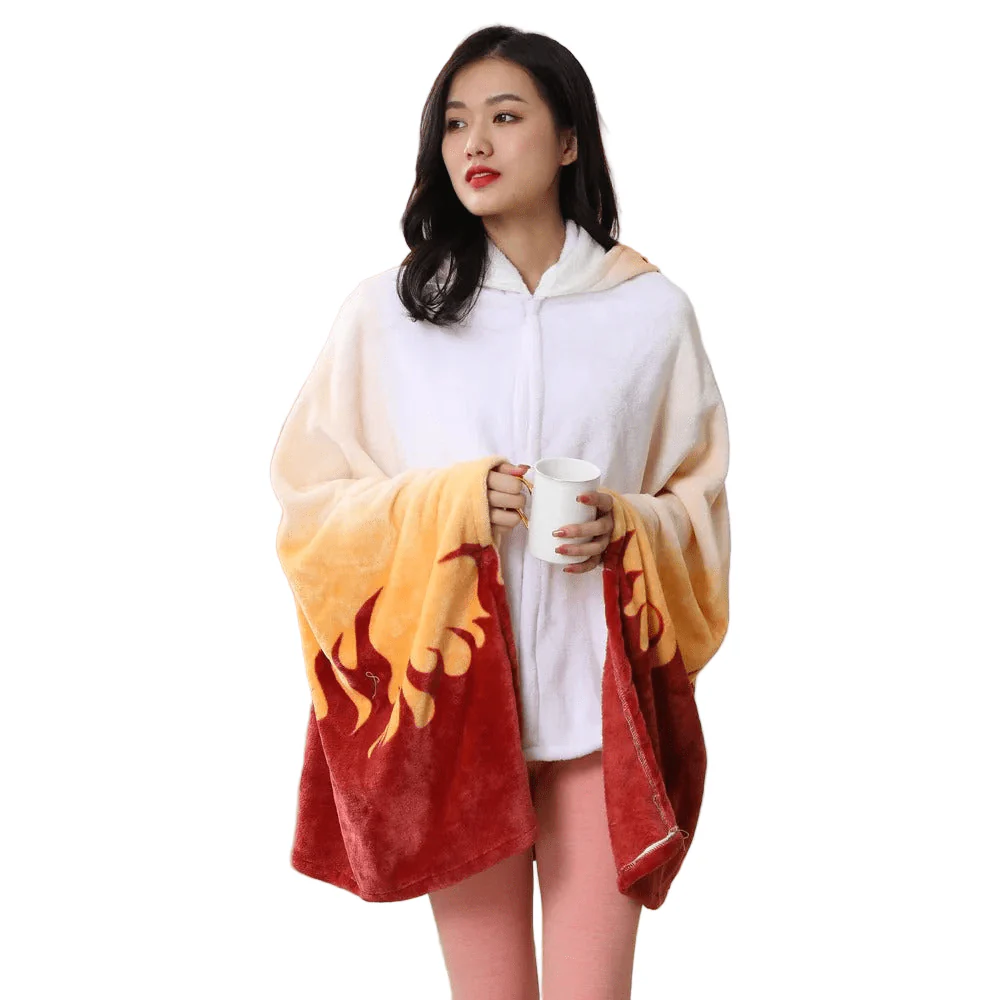 Demon Slayer: Kimetsu no Yaiba – Rengoku Blanket Cosplay Cloak Hooded Cape