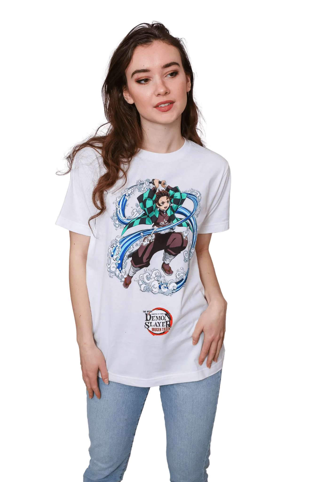 Demon Slayer Kimetsu No Yaiba the Movie Mugen Train Tanjiro Water Adult T-Shirt - Image 2