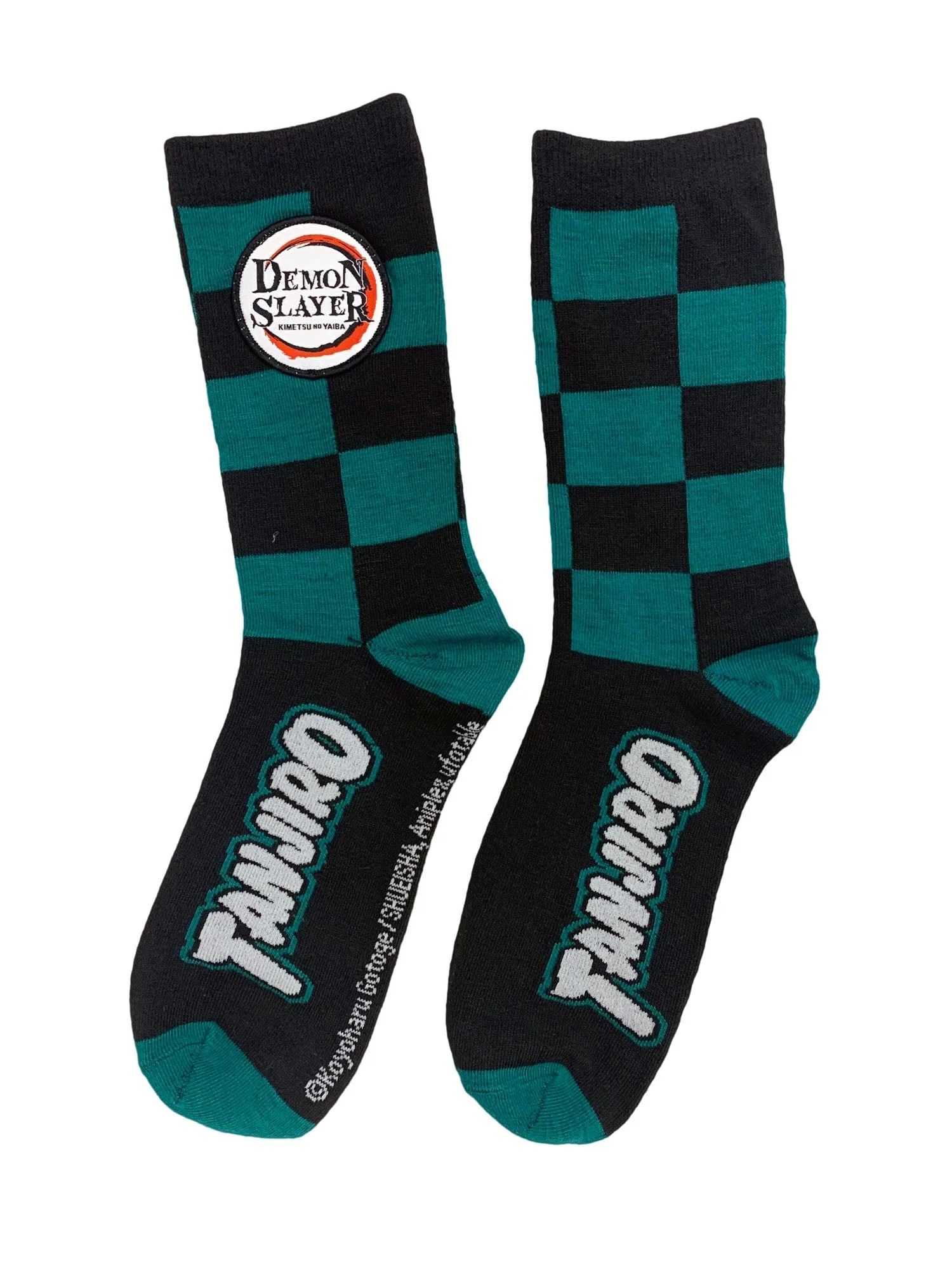 Demon Slayer Tanjiro Character Pattern Anime Crew Socks - Image 1