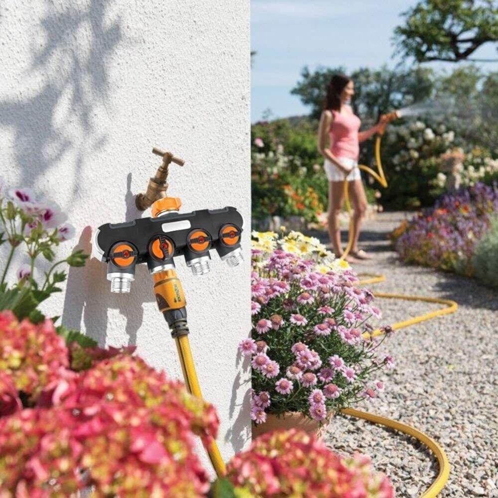 4-way Garden Hose Faucet Splitter Connector - Image 3