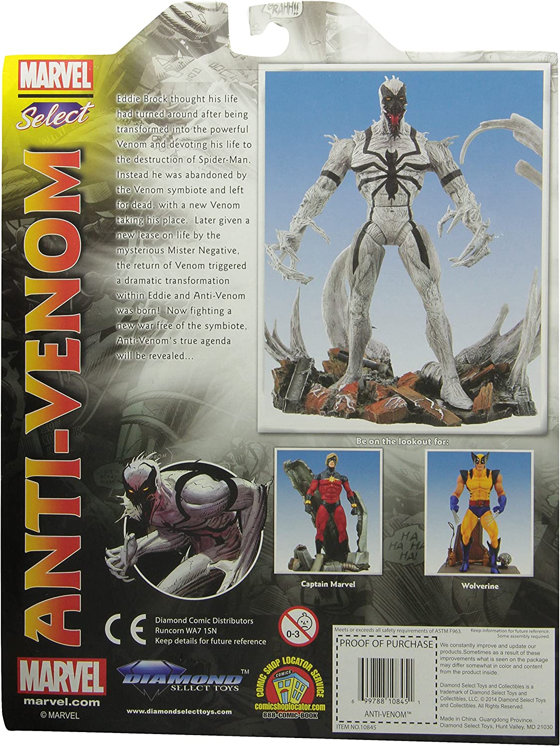 Diamond Select Marvel Anti-Venom Action Figure Jean St Jean Sculpt - Image 2