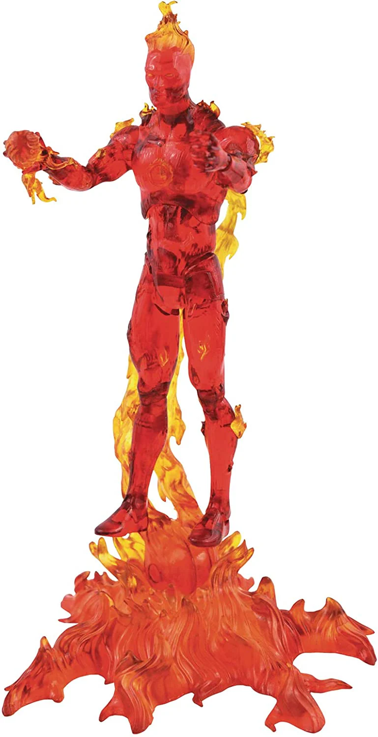 Diamond Select Toys Marvel Select Fantastic Four Human Torch Action Figure