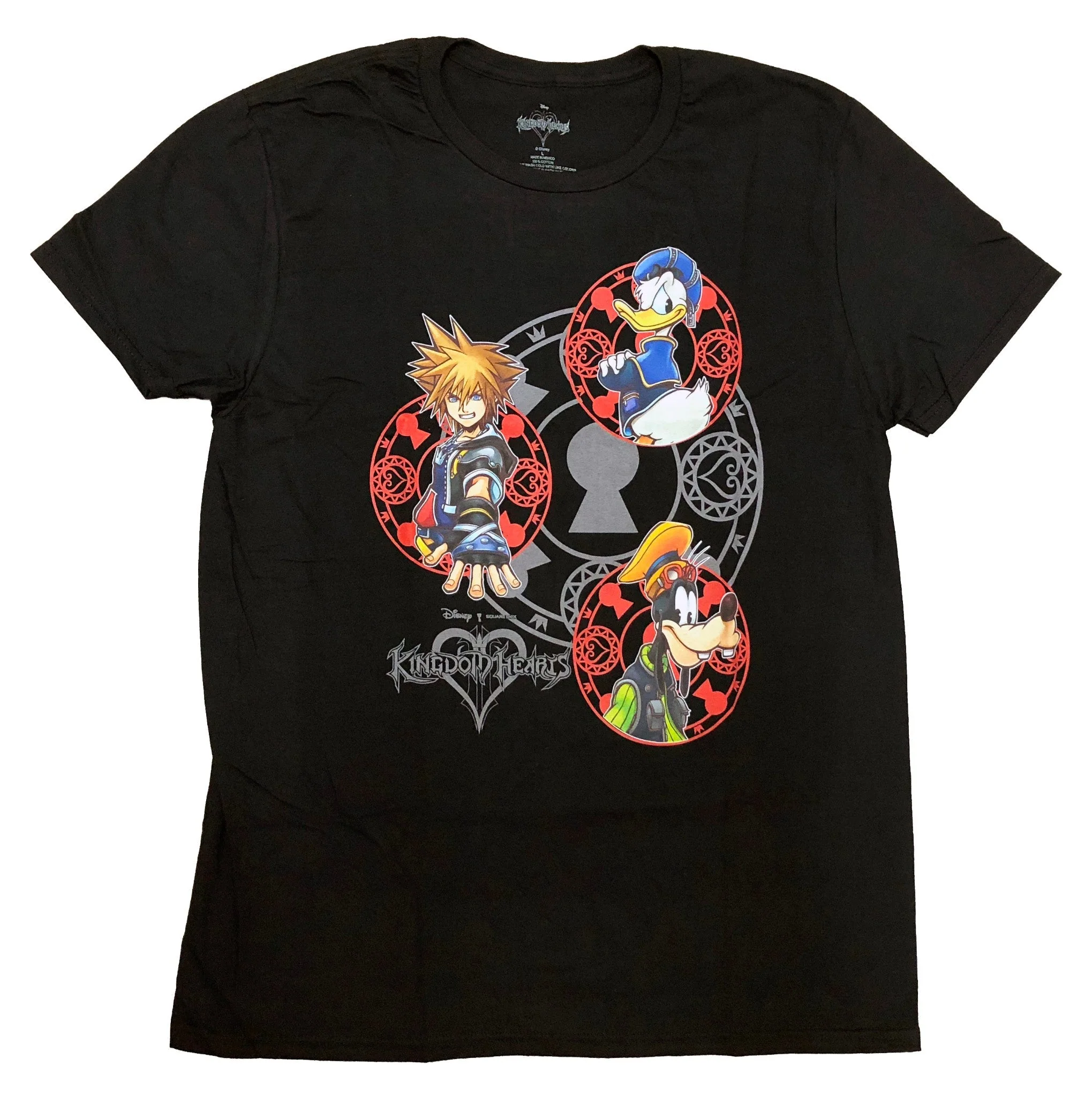 Disney Kingdom Hearts Group Adult T-Shirt - Image 1