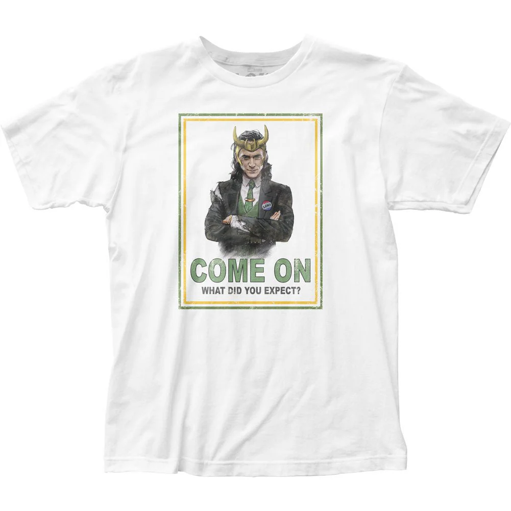 Disney+ Loki Series Come On Marvel Comics Adult T Shirt - Image 1