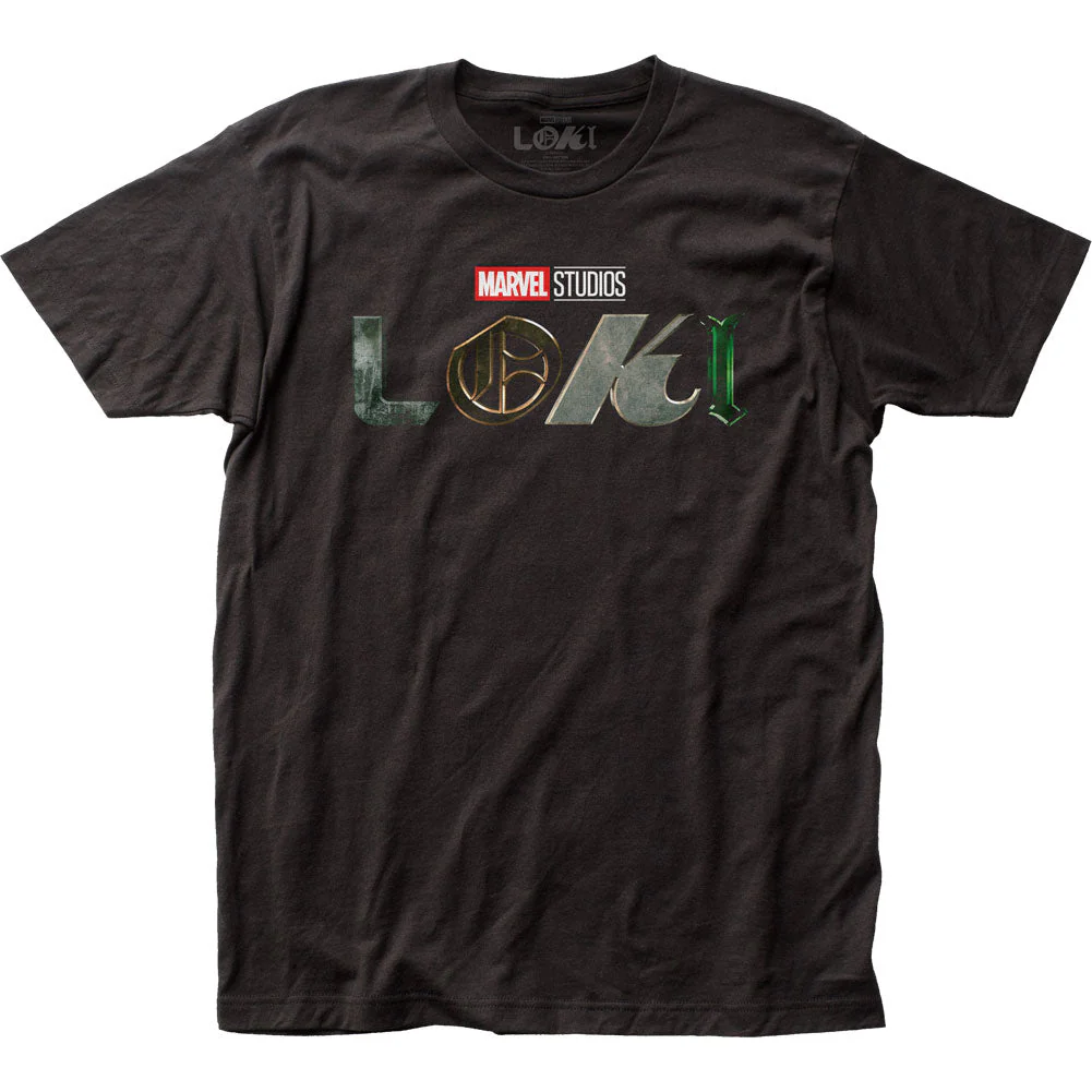 Disney+ Loki Series Logo Marvel Comics Adult T Shirt - Image 1