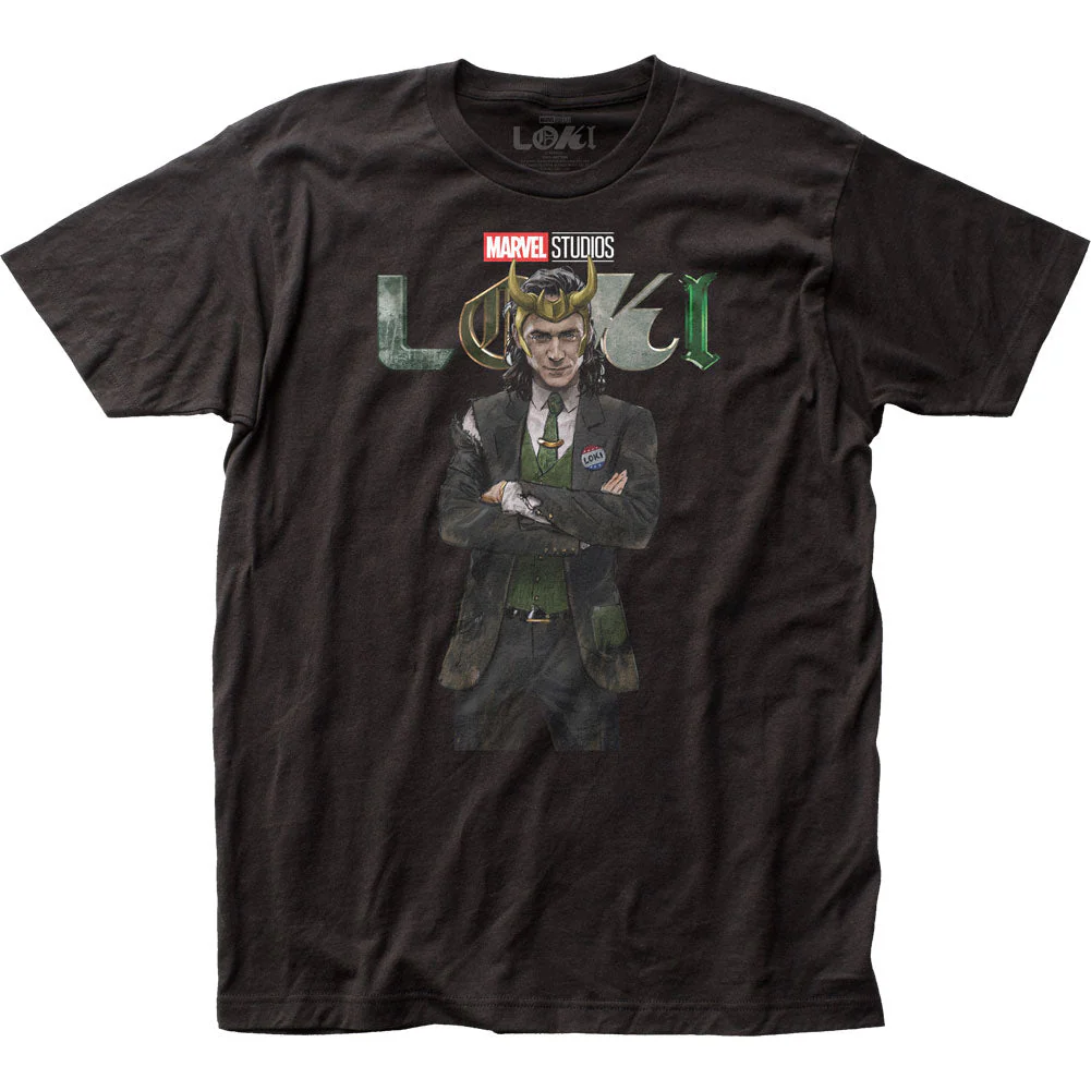 Disney+ Loki Series Vote for Me Marvel Comics Adult T Shirt - Image 1