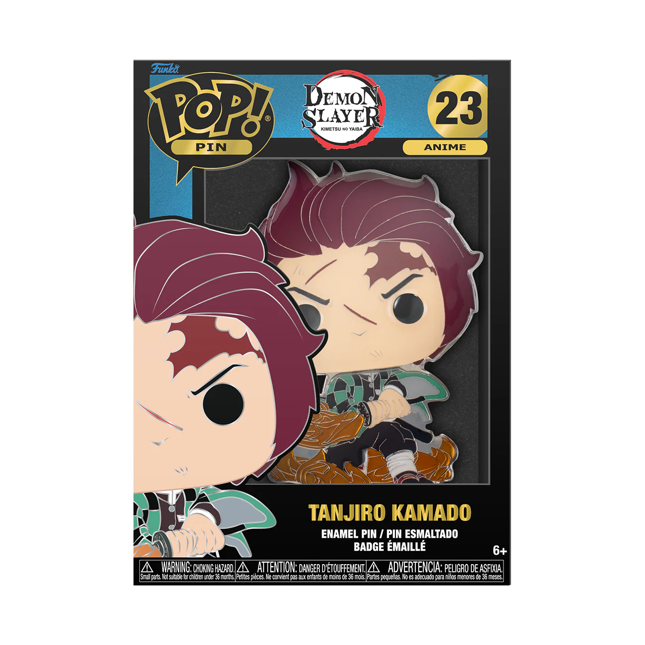 Funko Pop! Pin: Demon Slayer - Tanjiro Kamado #23 - Image 2