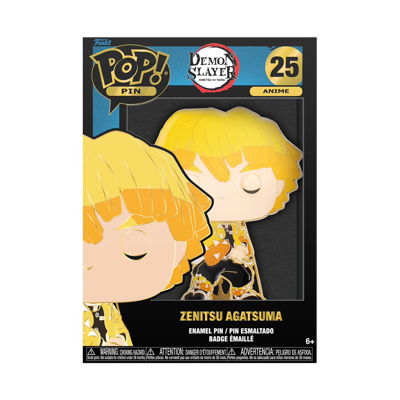 Funko Pop! Sized Pins: Demon Slayer - Zenitsu Agatsuma - Image 2