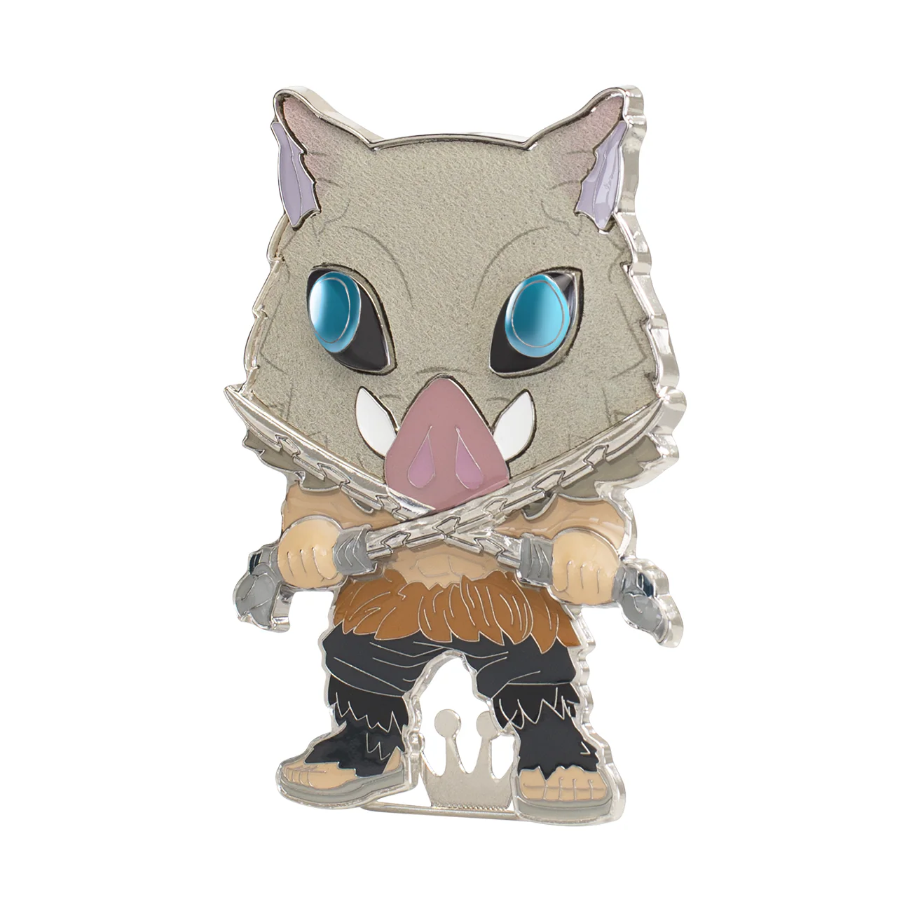Funko Pop! Sized Pins: Demon Slayer - Inosuke Hashibira Chase Pin - Image 3