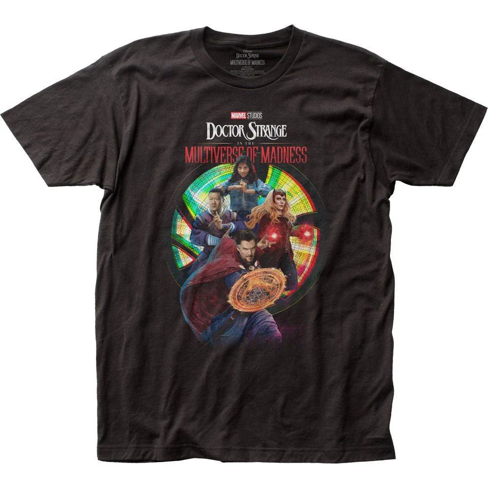 Doctor Strange 2 Movie Hero Group Officially Licensed Fitted Adult Unisex T-Shirt - Image 1