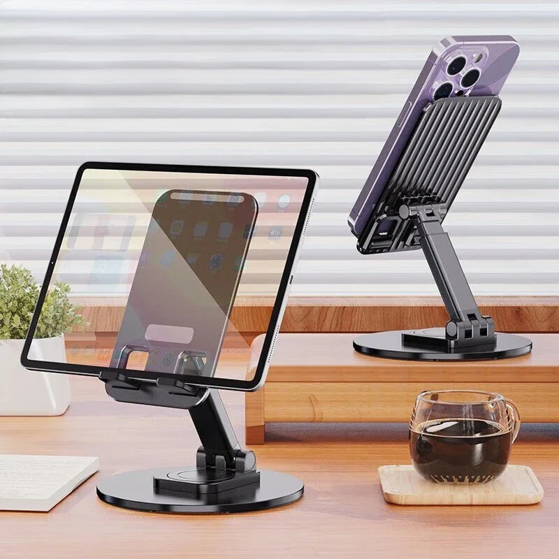 No Slip Rotating Foldable Metal Tablet Phone Stand - Image 1