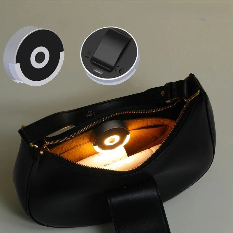 Compact Circular Touch LED Portable Night Lamp - Image 1