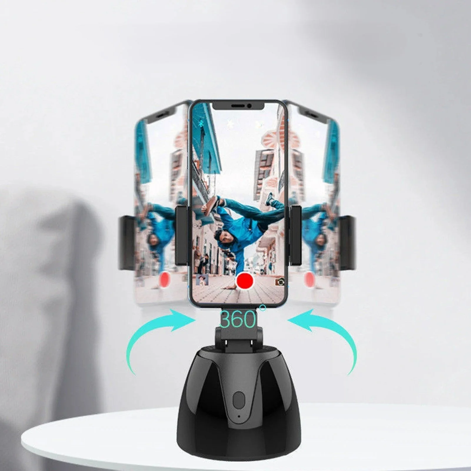 360 Auto Face Tracking Rotating Wireless Bluetooth Phone Holder