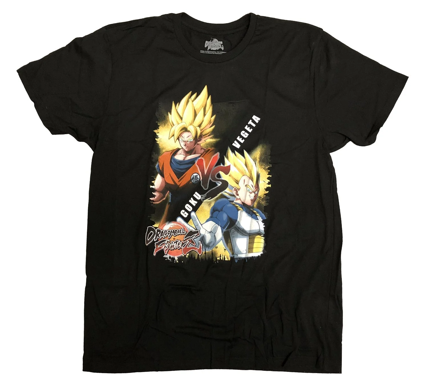 Dragon Ball Figther Z Goku Vs Vegeta Adult T-Shirt - Image 1