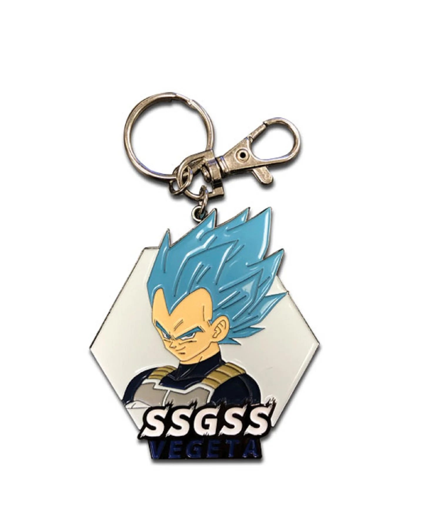 Dragon Ball Super Broly - Ssgss Vegeta Anime Metal Keychain - Image 1
