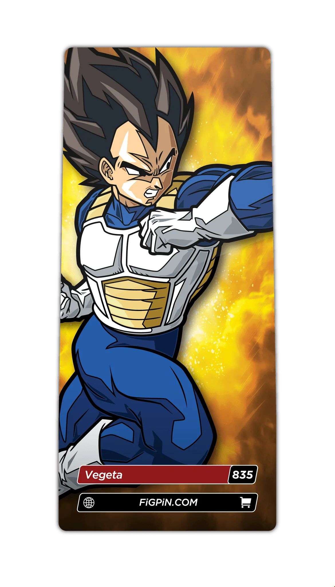 Dragon Ball Super FiGPiN #835 Vegeta Pin - Image 3