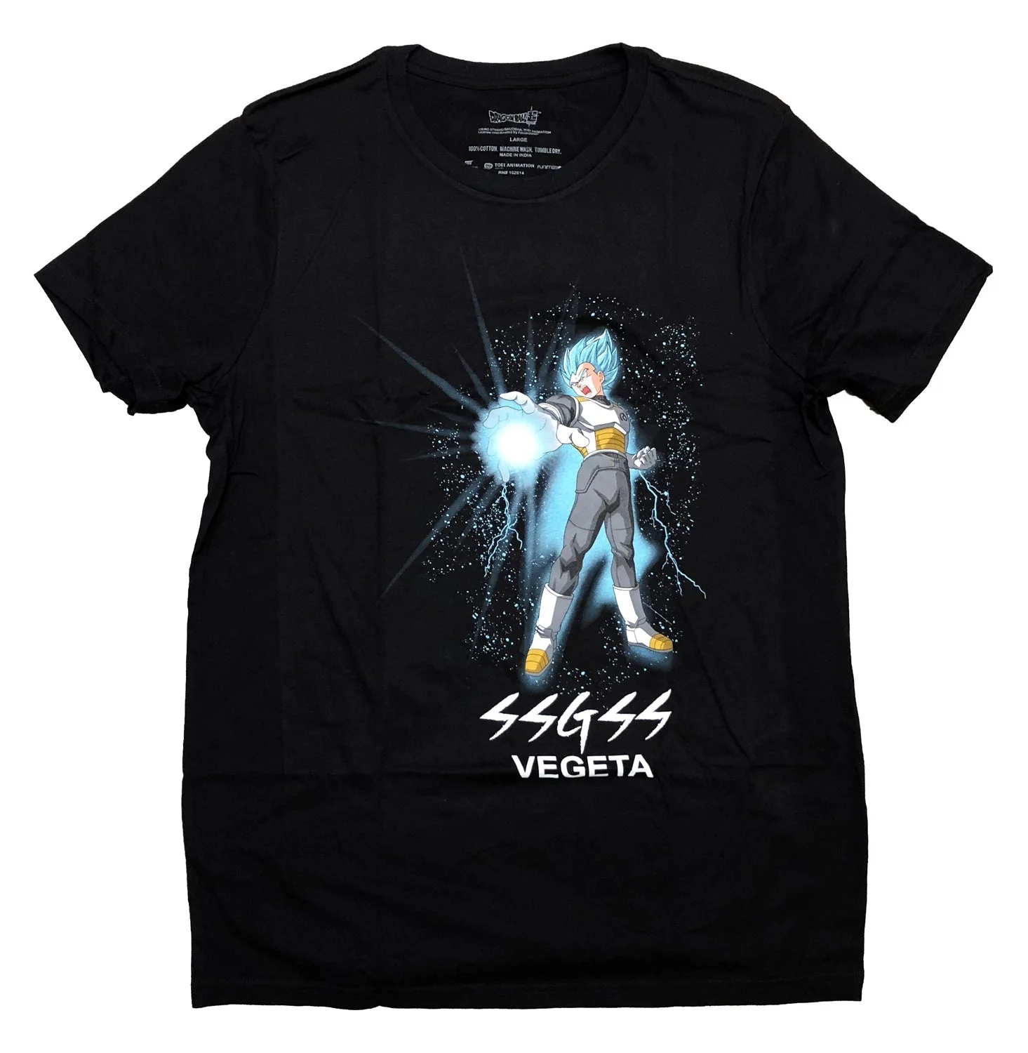 Dragon Ball Super Super Saiyan God Vegeta Adult T-Shirt - Image 1