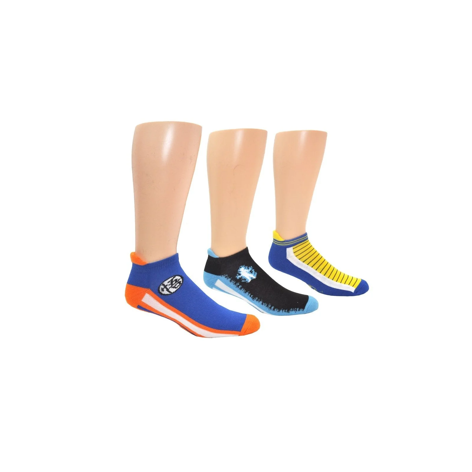 Dragon Ball Super Symbols Kame And Capsule Anime Lowcut Socks 3 Pack - Image 1