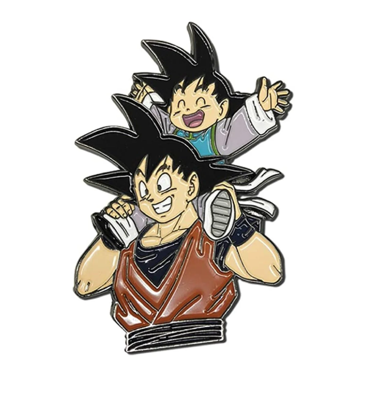 Dragon Ball Z Goku And Gohan Fatherhood Anime Enamel Pin 1.5″