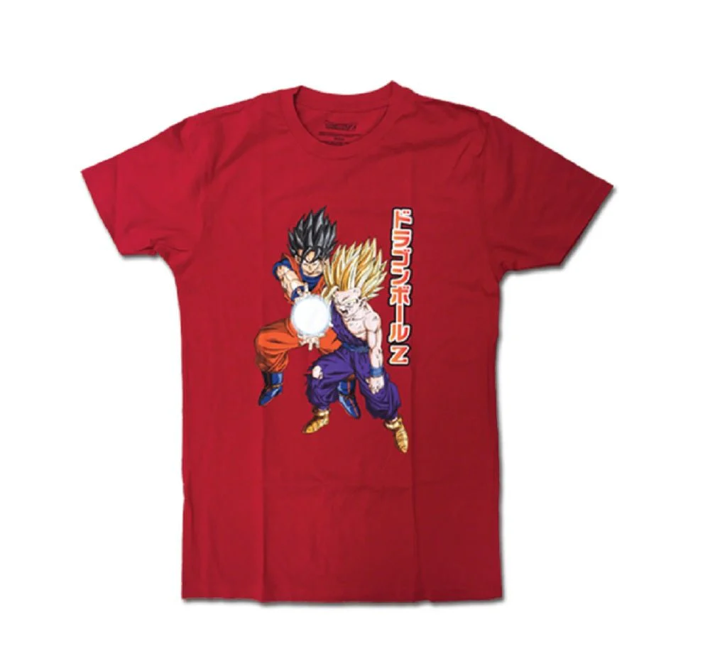 Dragon Ball Z Goku And Gohan Kamehameha Japanese T Shirt - Image 1