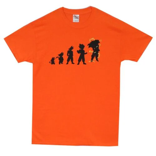 Dragon Ball Z Goku Evolution Dbz Anime Adult T-Shirt - Image 1