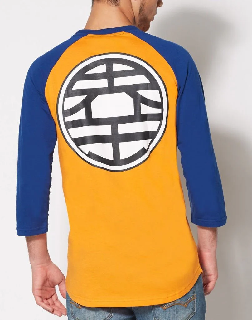 Dragon Ball Z Goku Kame Symbol Baseball Raglan T-Shirt - Image 2